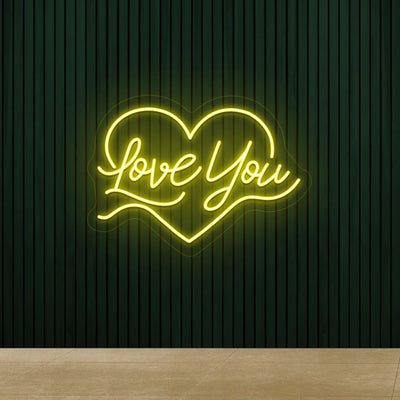 Love You Inside Heart Neon Sign