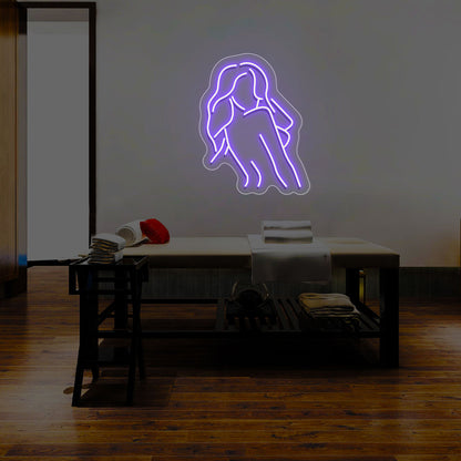 Elegant Girl Neon Sign | CNUS014674 | Purple