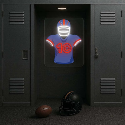 Buffalo Shakir 10 Jersey Football Neon Artwork