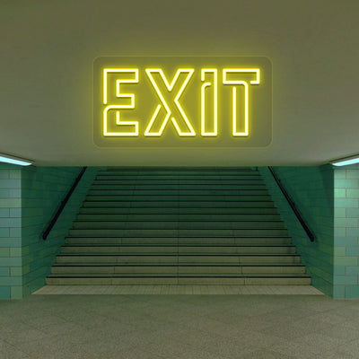Exit Neon Sign | Yellow
