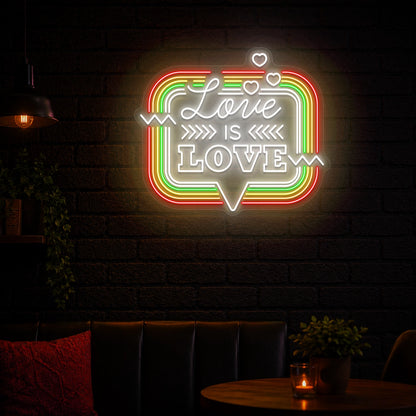 Love is Love Spectrum Neon Sign