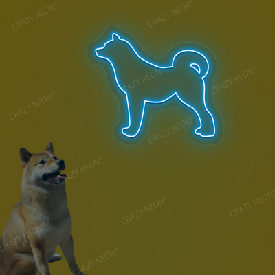 Shiba Inu Dog Neon Sign | Iceblue