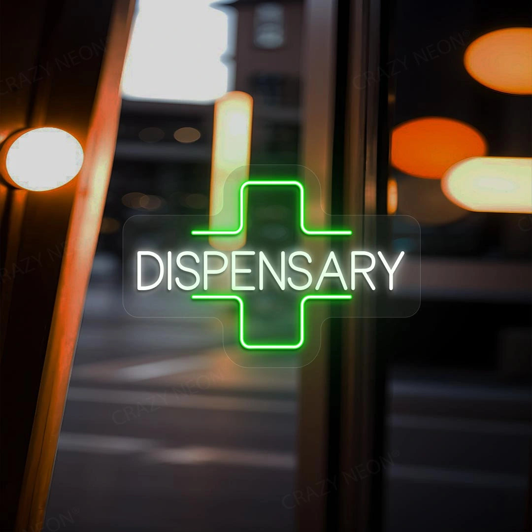 Dispensary Neon Sign | White