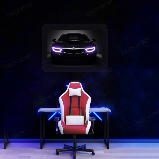 BMW i8 Neon Artwork | Purple