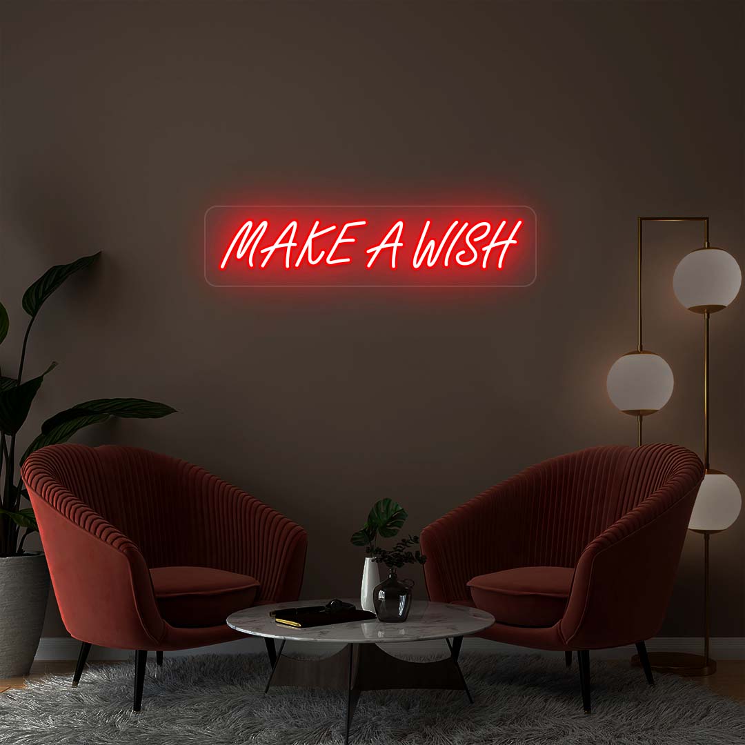 Make Wish Neon Sign
