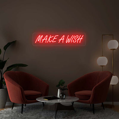 Make A Wish Neon Sign | Red