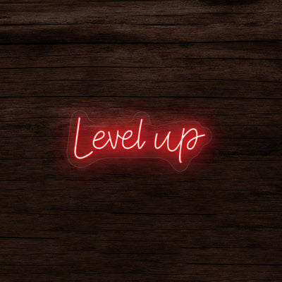 Level Up Neon Sign | Red