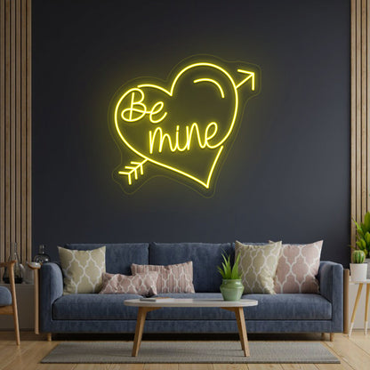 Be Mine Heart Neon Sign