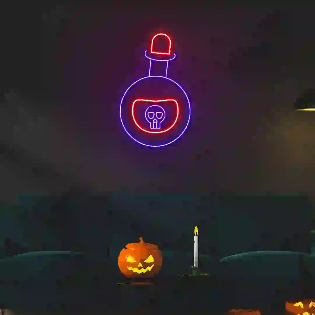 Poison Potion Neon Sign | Blue