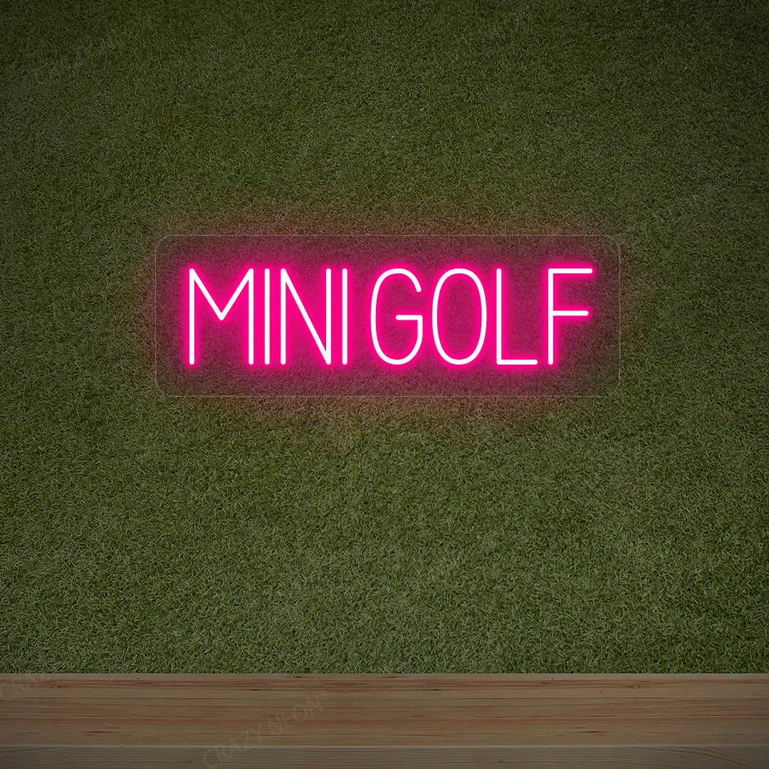 Mini Golf Neon Sign | Pink