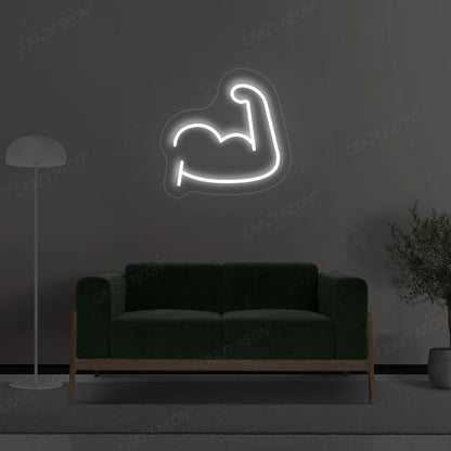 Muscular Hand Neon Sign | Warmwhite