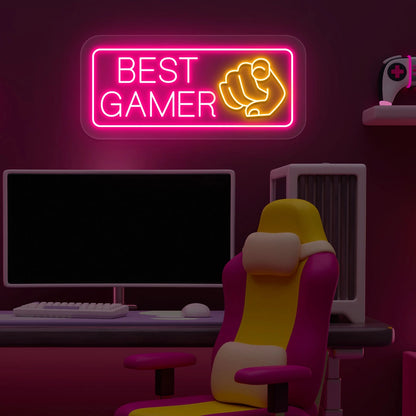 Best Gamer Neon Sign | Pink