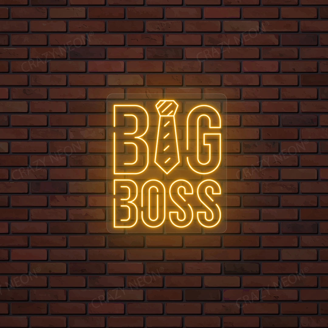Big Boss Neon Sign | Orange
