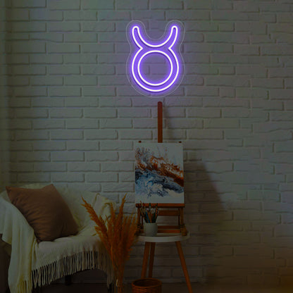 Taurus Zodiac Neon Sign | CNUS013362 | Purple