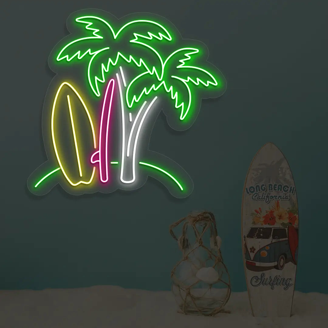 Palm Breeze Neon Sign