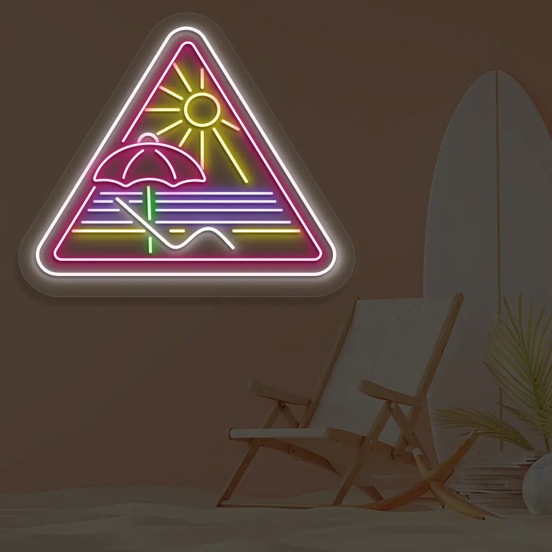 Sunset Escape Neon Sign in Purple color