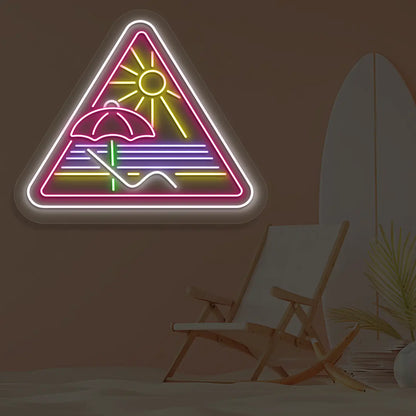 Sunset Escape Neon Sign in Purple color