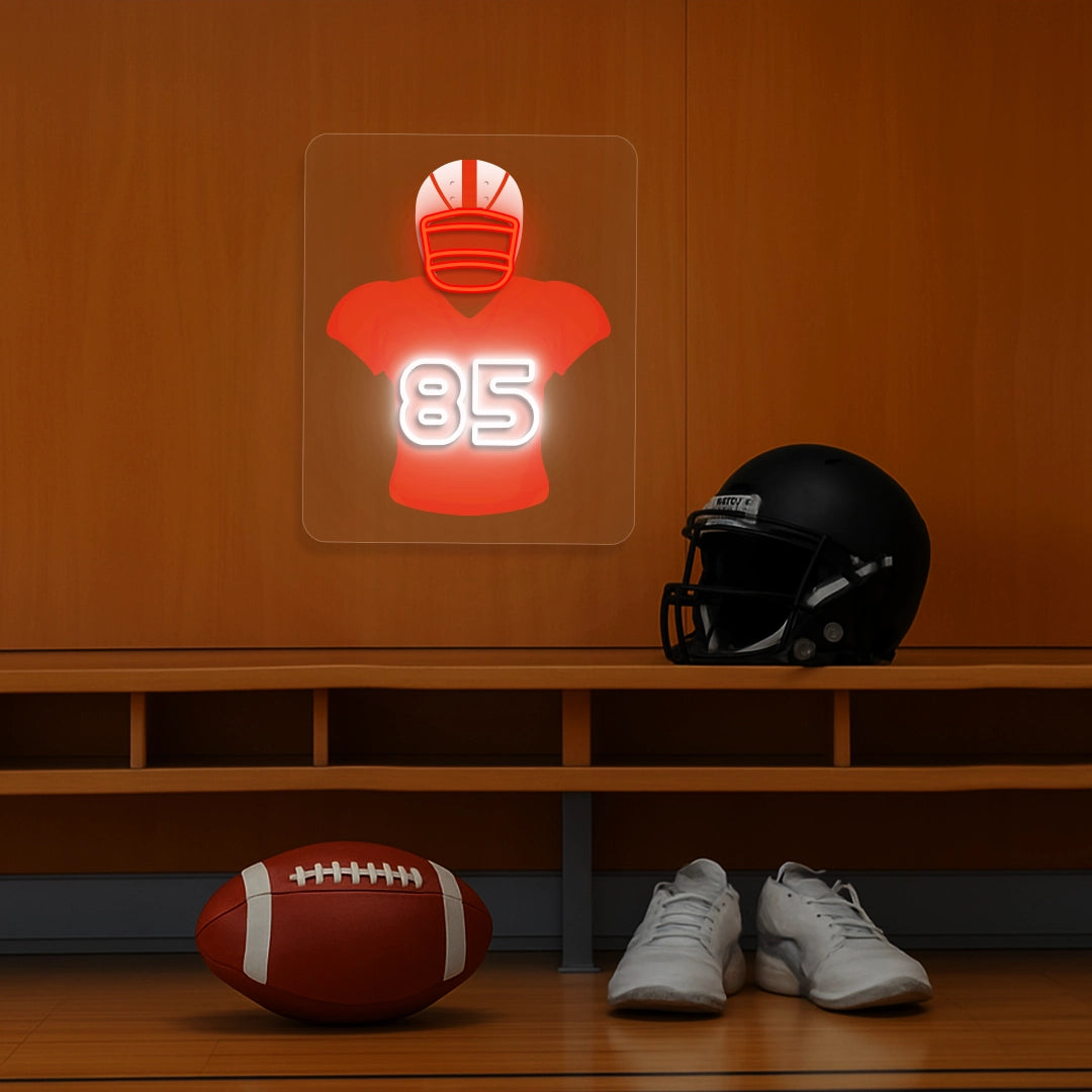 Arizona McBride 85 Jersey Football Neon Artwork