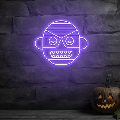 Mummy Frank Neon Sign | Purple