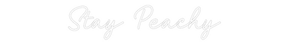 CN LED NEON: Stay Peachy