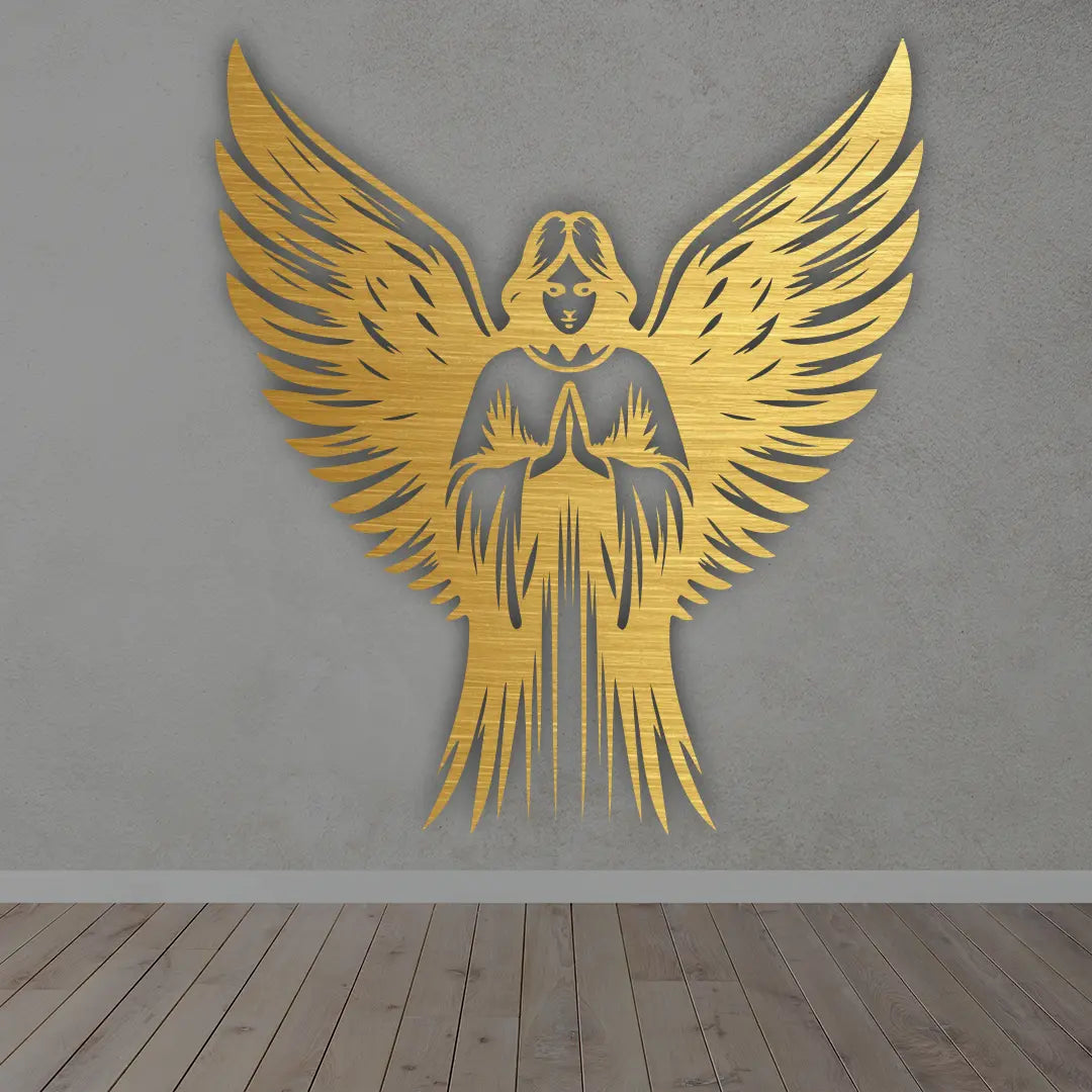 Fairy Metal Wall Art in golden colour