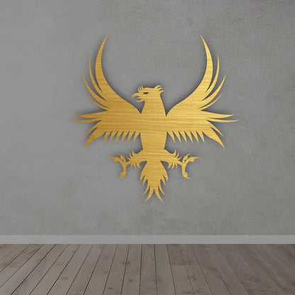 Eagle Metal Wall Art in Golden colour