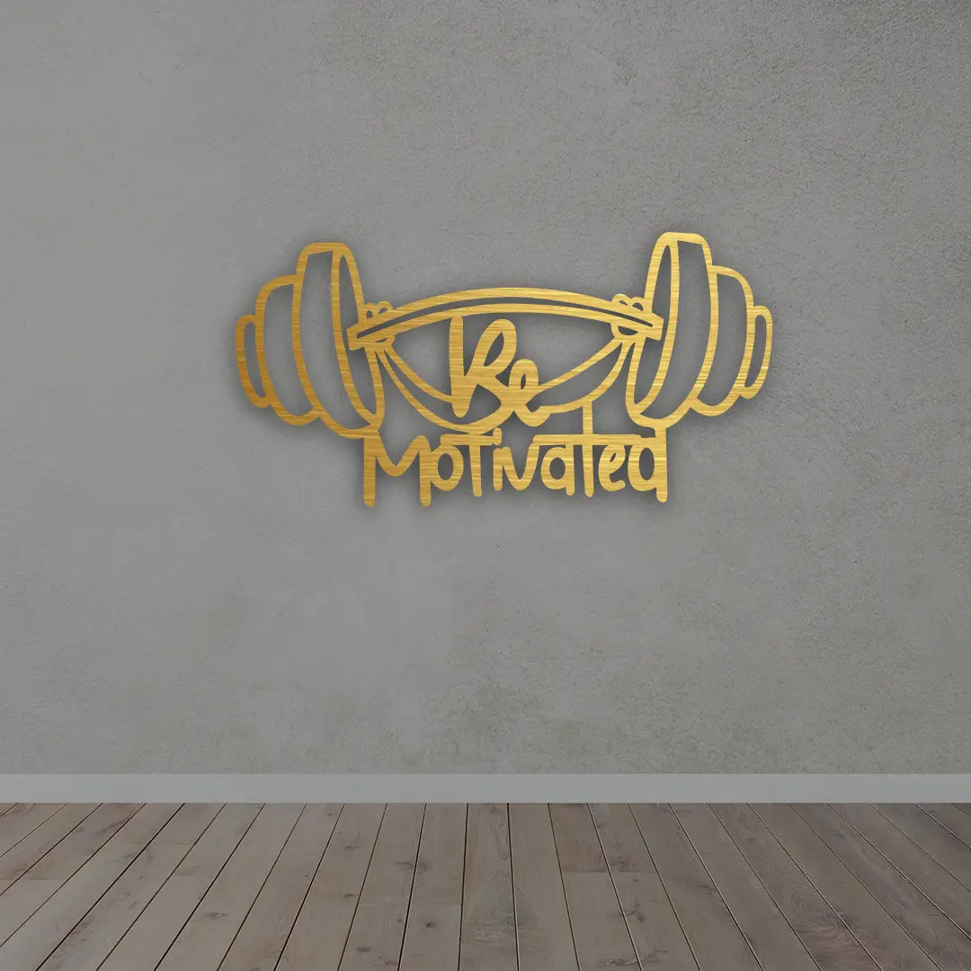 Motivated Gym Metal Sign