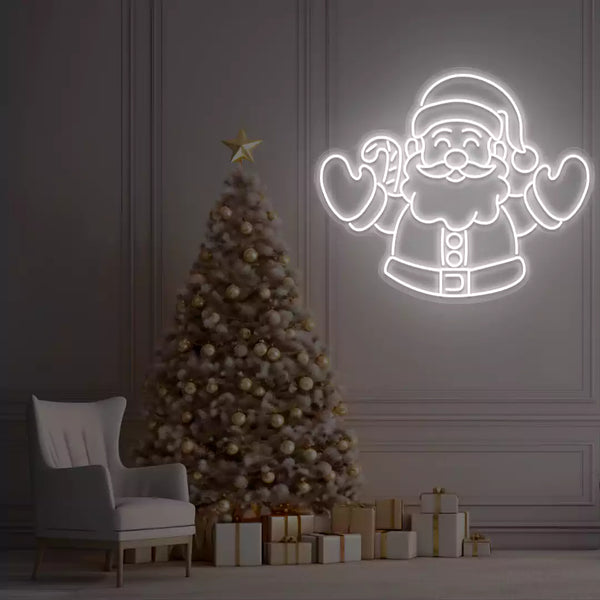 Santa Welcome Neon Sign