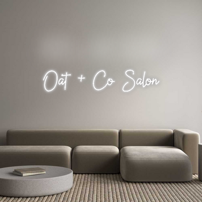 CN LED NEON: Oat + Co Salon