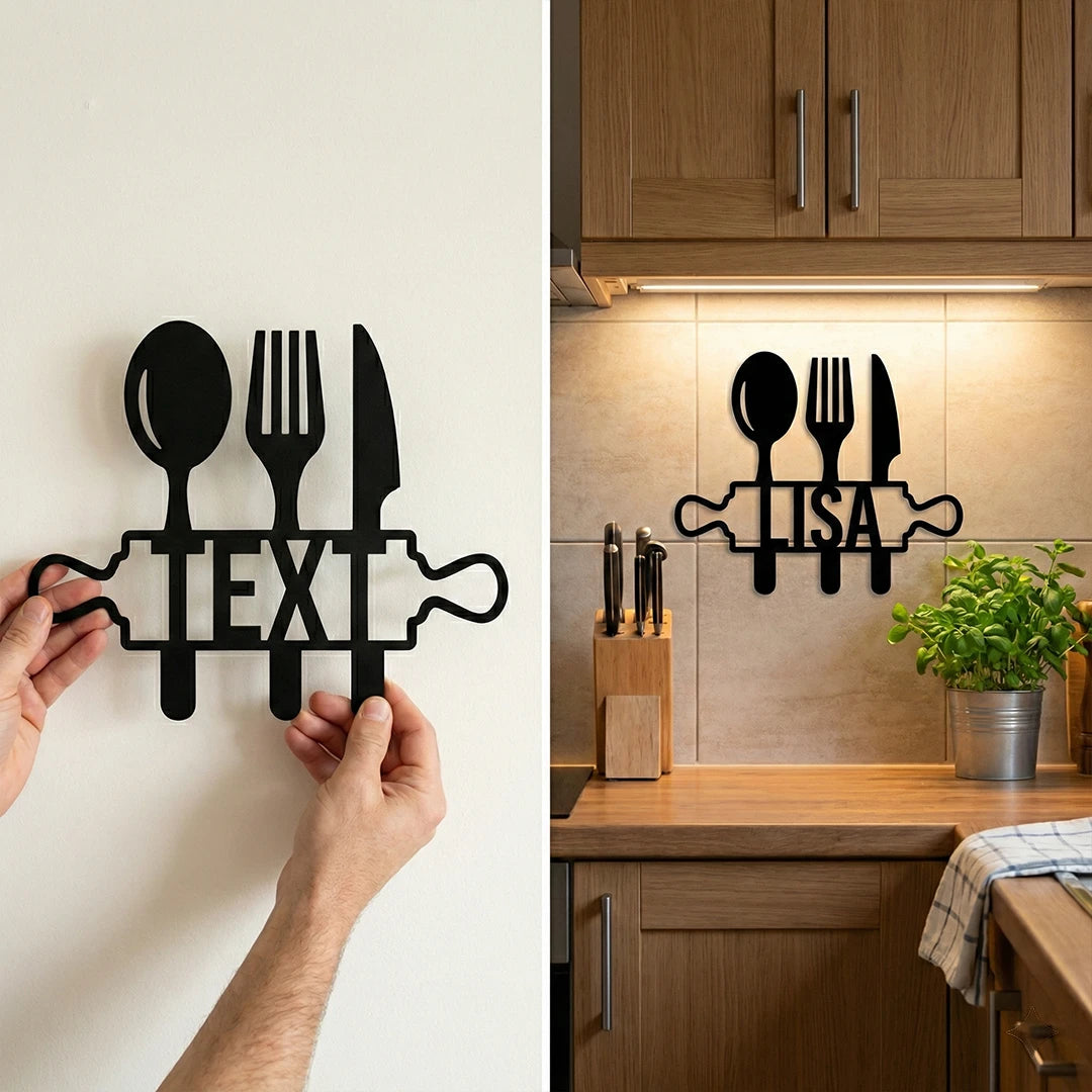 Personalize Kitchen Metal Sign