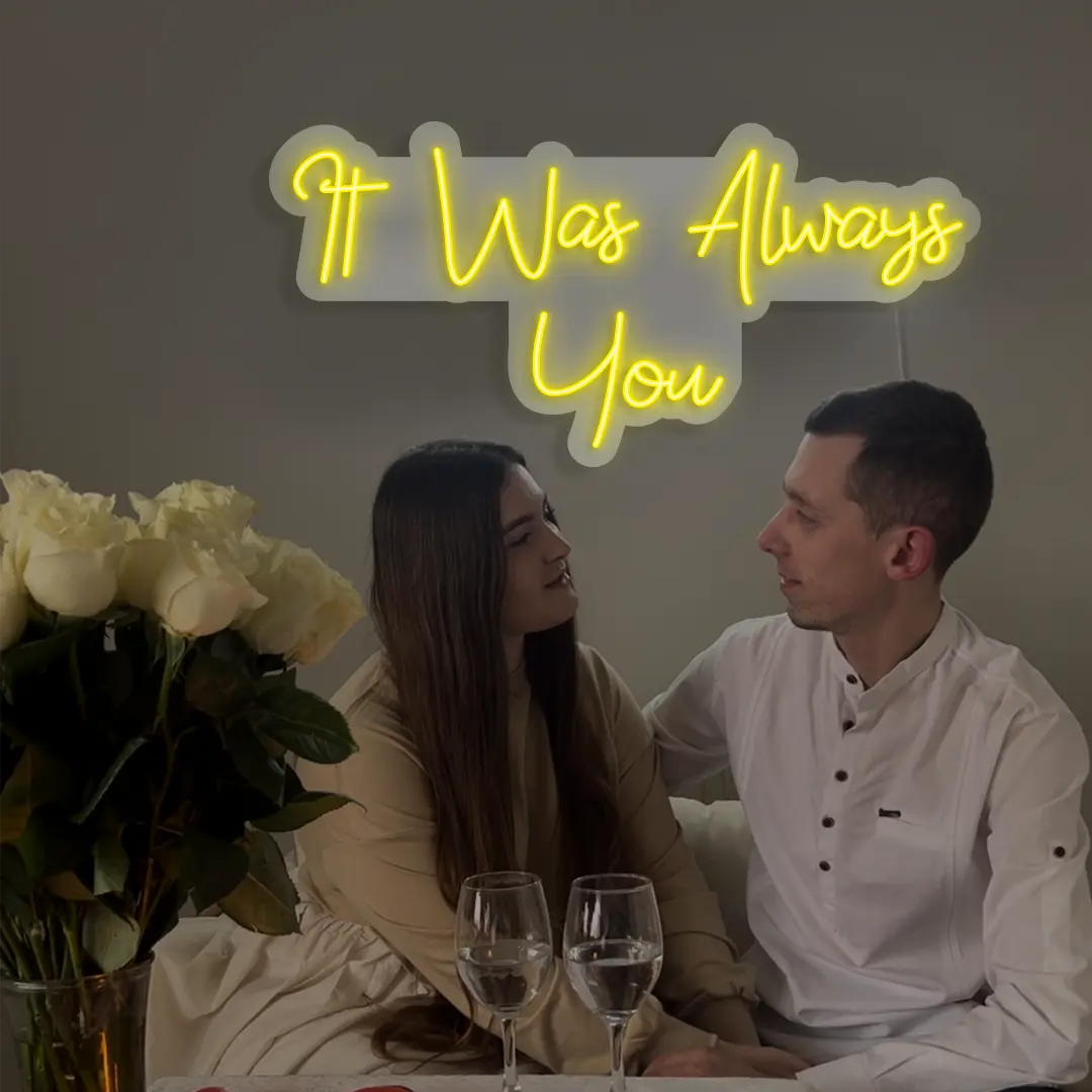 It Was Always You Sign in Yellow color