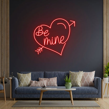 Be Mine Heart Neon Sign