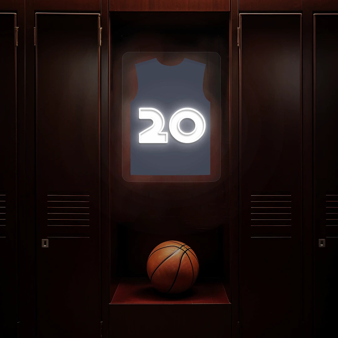 Washington Sarr 20 Jersey Basketball Neon Artwork