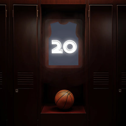Washington Sarr 20 Jersey Basketball Neon Artwork
