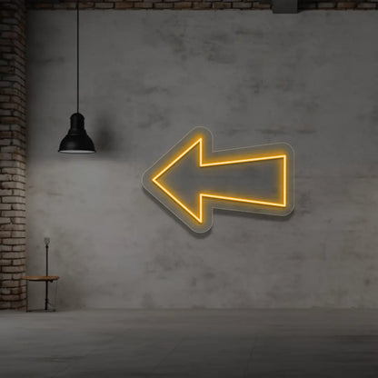 Left Arrow Neon Sign