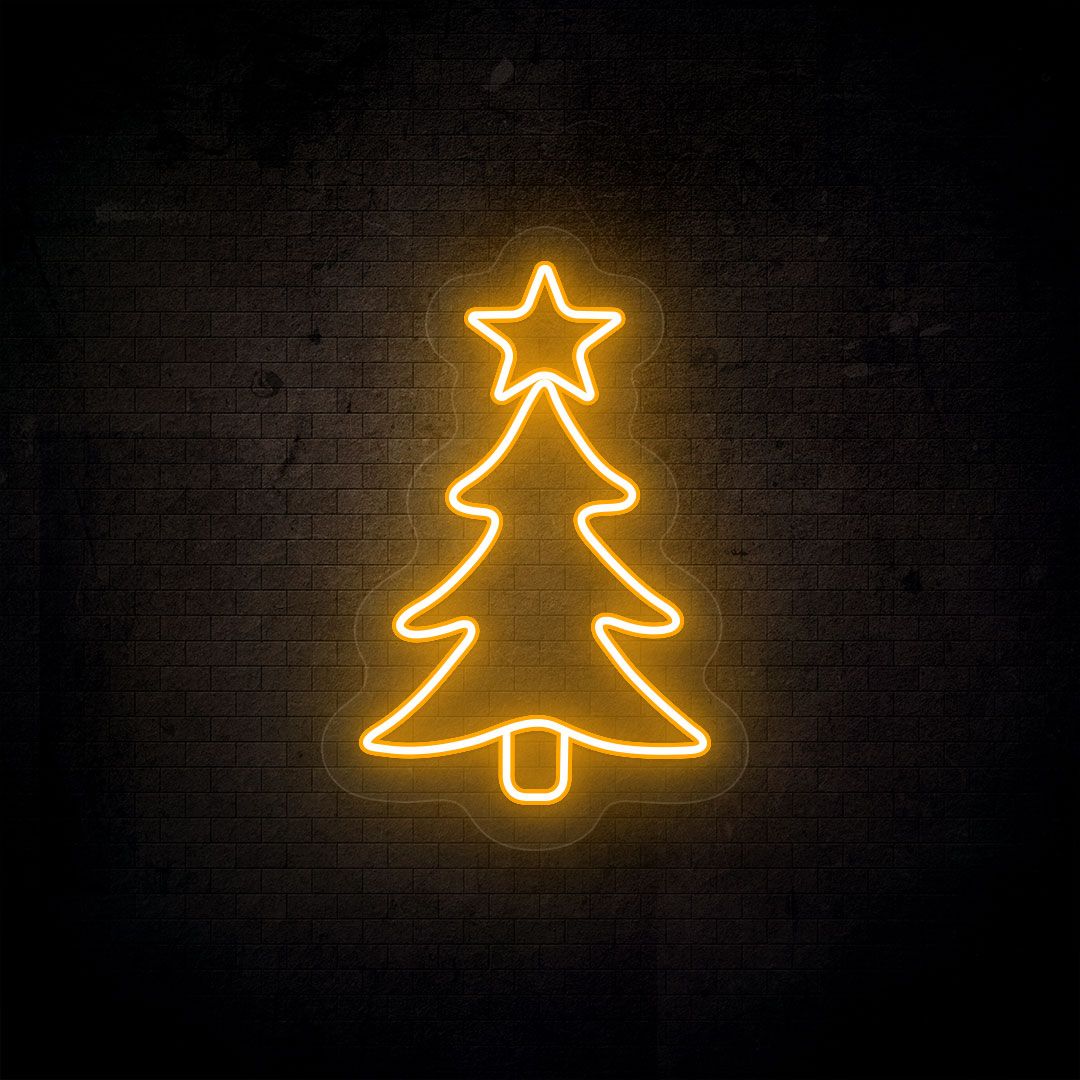 Christmas Tree Neon Sign | CNUS000083 | Orange