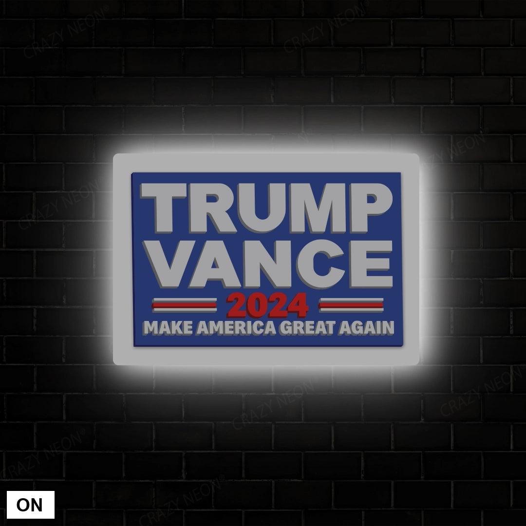 Trump Vance Holo Lit Acrylic Sign