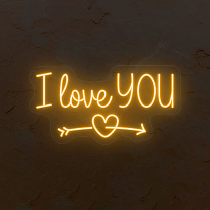 I Love You Neon Sign