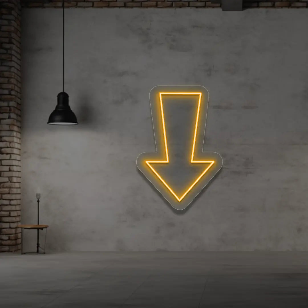 Downward Classic arrow in Orange color