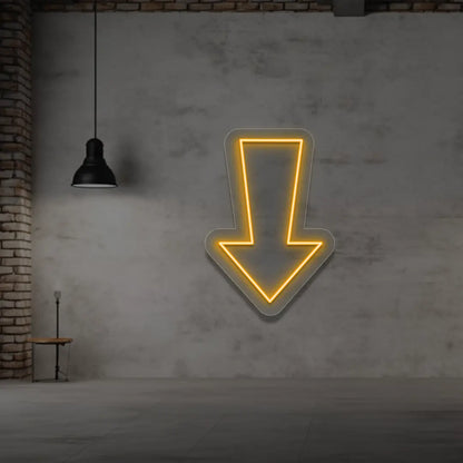 Downward Classic arrow in Orange color