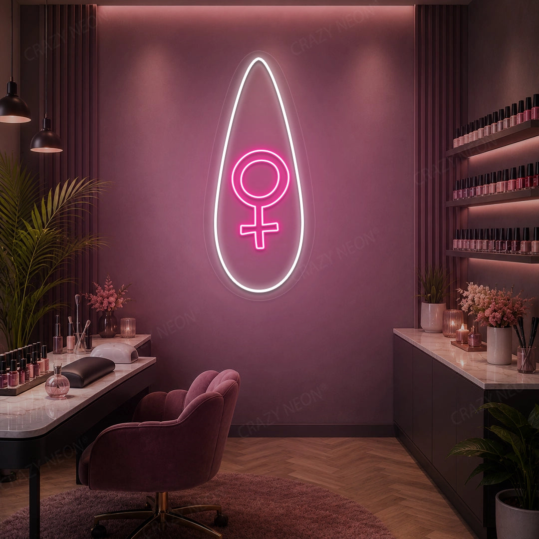 Femme Flora Nail Neon Sign