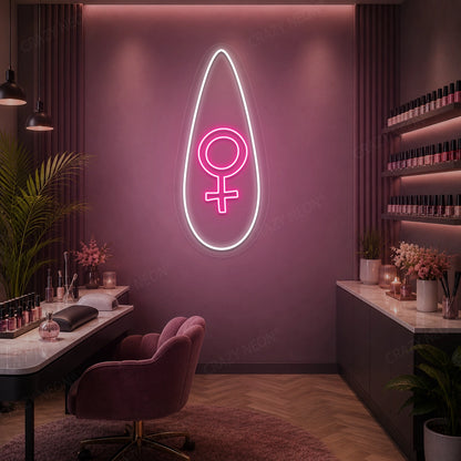Femme Flora Nail Neon Sign