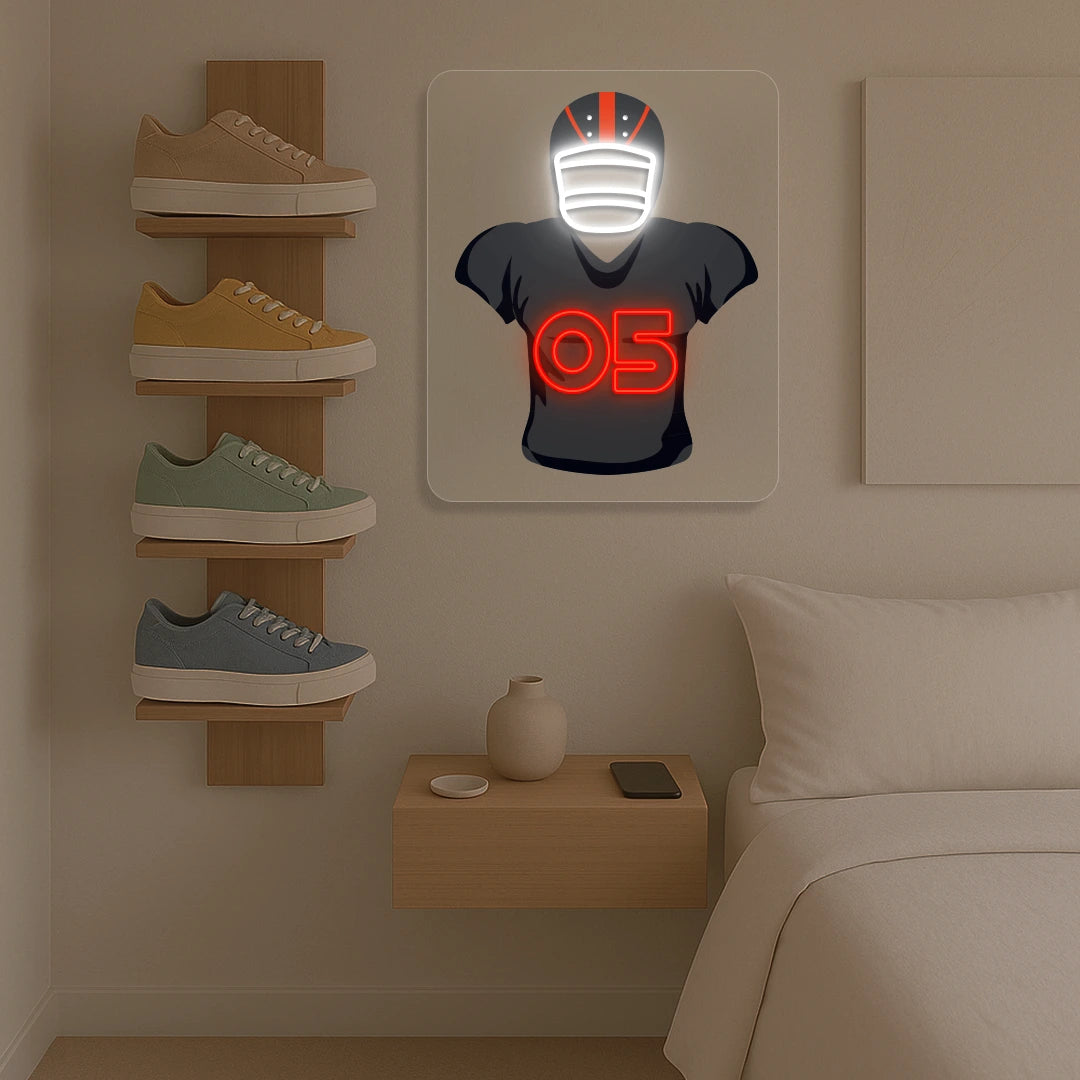 Atlanta London 05 Jersey Football Neon Artwork