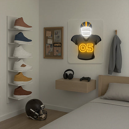 Cincinnati Higgins 05 Jersey Football Neon Artwork