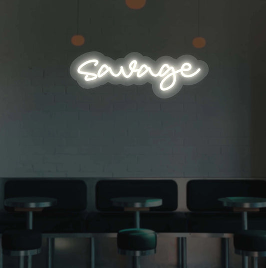 Savage Neon Sign | warmwhite