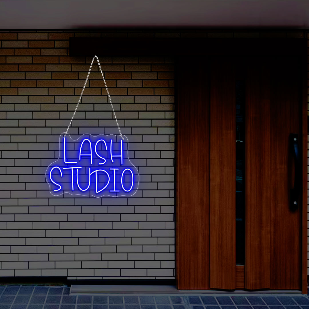 Lash Studio Text Neon Sign | CNUS013010 | Blue