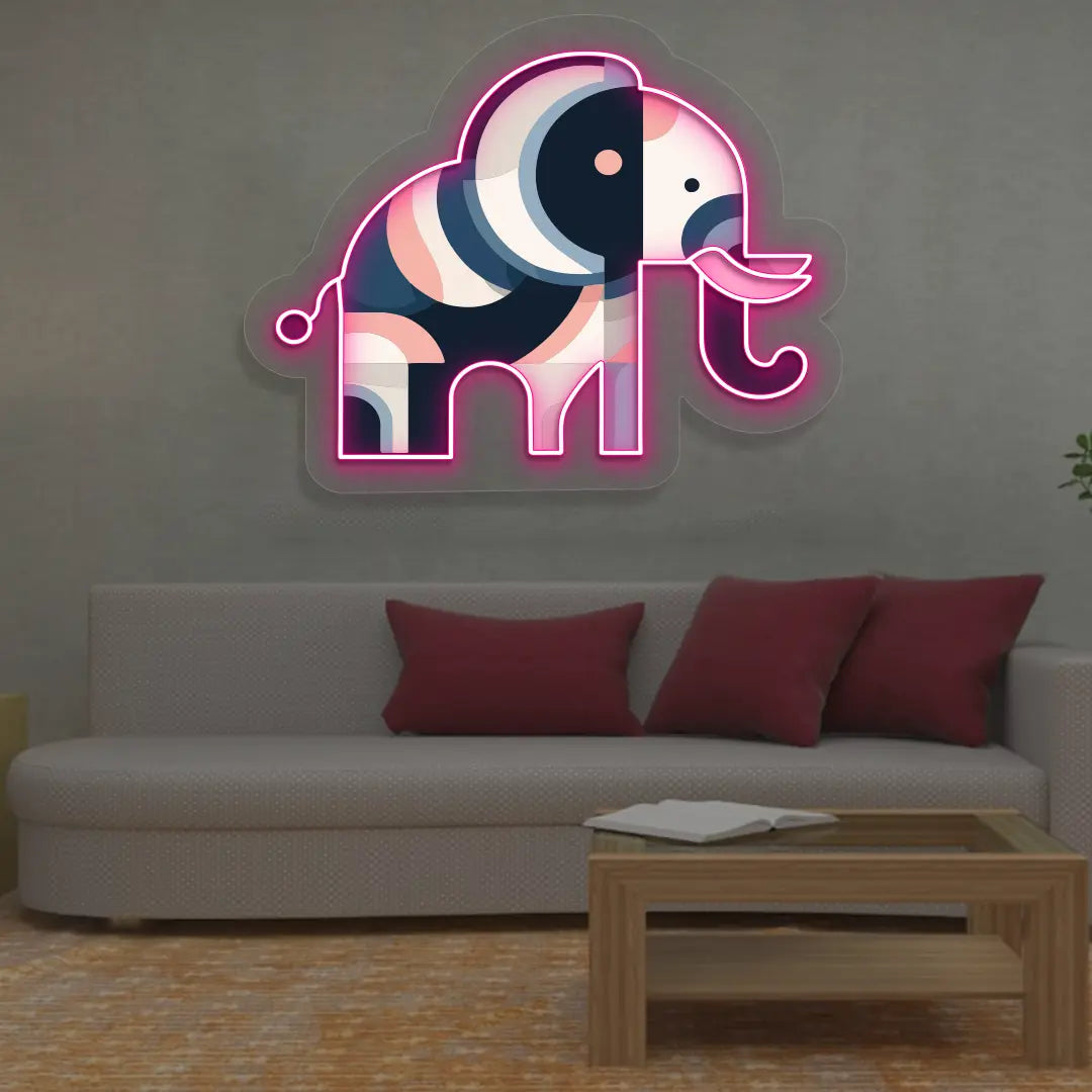 Abstract Trunk Neon Artwork Sign