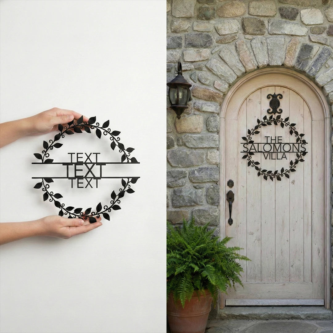 Metal Last Name Sign For Home