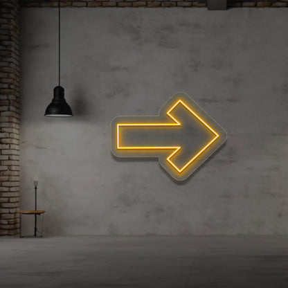 Right Arrow Neon Sign