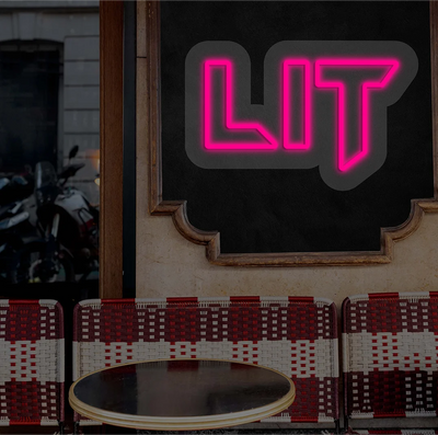 LIT Neon Sign